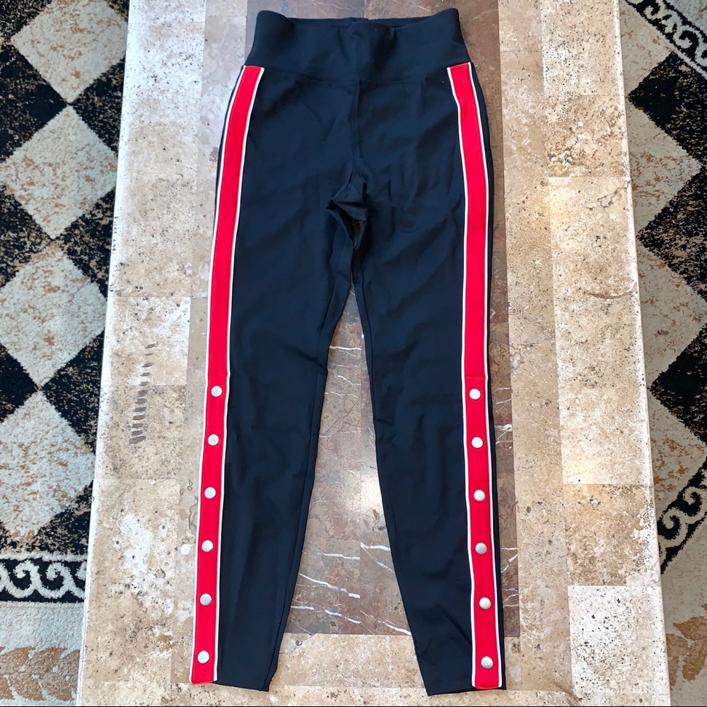 Women’s SZ S EXPRESS Black w/Red stripe Yoga Pants